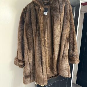 Dennis Basso Faux Fur Coat